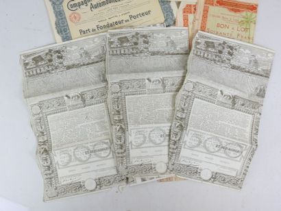 [EMPRUNTS]. Lot d'emprunts et d'obligations...