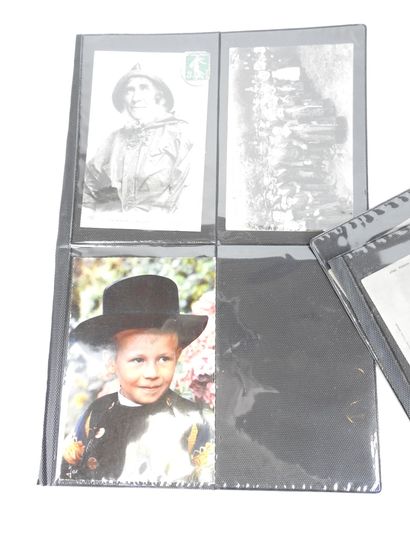 BRITTANY: 48 portrait postcards, Breton men...