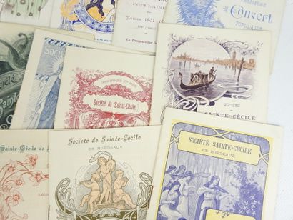 SOCIETE SAINTE CECILE de Bordeaux: 16 illustrated...