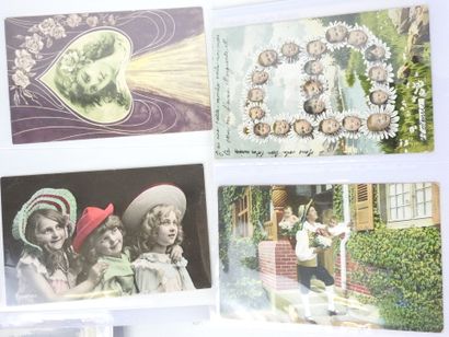 FANTAISIE: Approx. 150 fancy postcards, including...