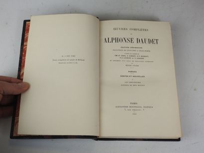 DAUDET Alphonse. Oeuvres complètes : Roman...