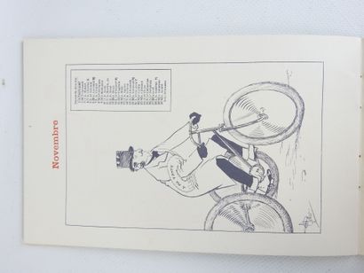 RUDGE CYCLES, 1898 calendar catalog, 12 months...