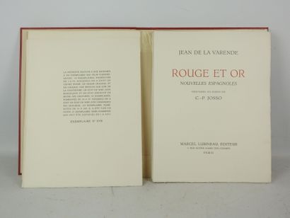 LA VARENDE Jean de. Rouge et or, nouvelles...