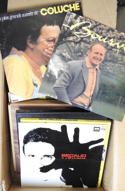 VINYLES : Environ 40 33 tours de variétés...