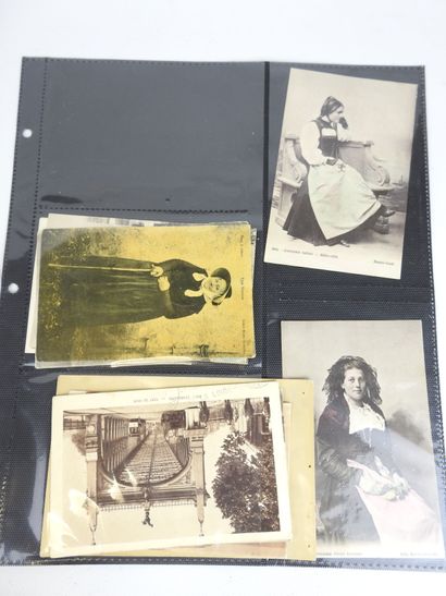 ALSACE - SWITZERLAND: 40 postcards of portraits...