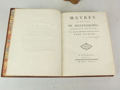 MONTESQUIEU. Oeuvres de Monsieur de Montesquieu....