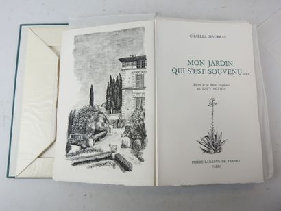 MAURRAS Charles. Mon Jardin qui s'est souvenu......