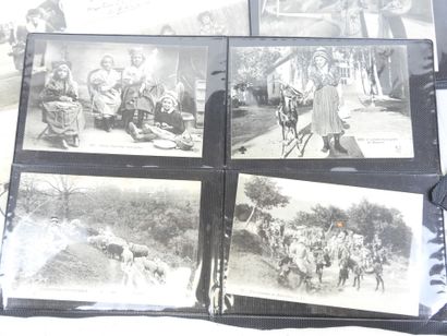 AUVERGNE: 55 postcards of lively village...