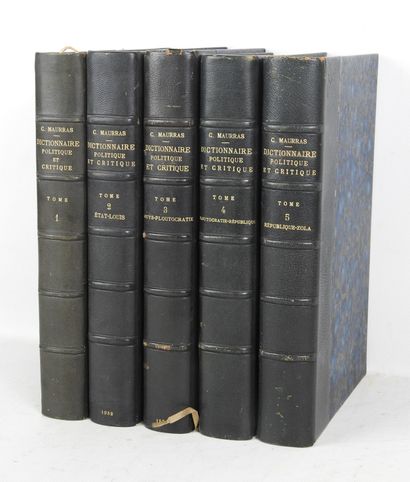 MAURRAS Charles. Dictionnaire politique et...