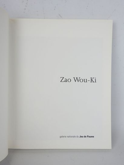 ABADIE Daniel. Zao WOU-KI. Galerie Nationale...