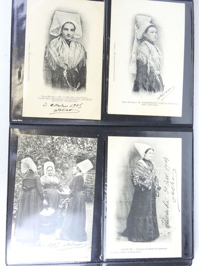 MISCELLANEOUS: 96 postcards of animated scenes,...