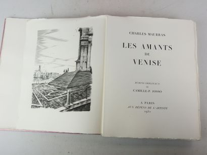 MAURRAS Charles. Les amants de Venise. Burins...