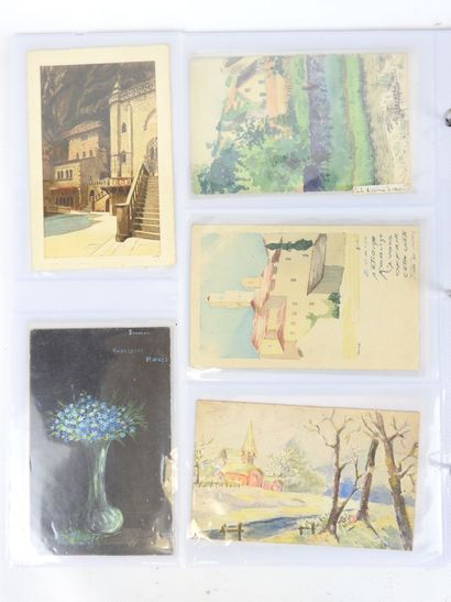 MISCELLANEOUS: 108 postcards including harbor...