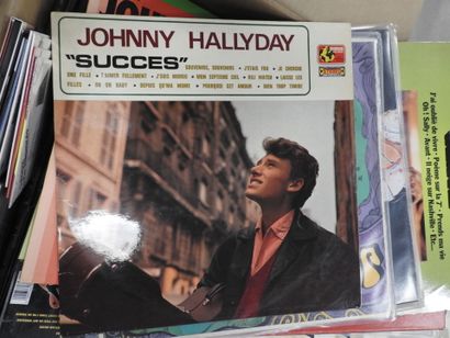 VINYLES - JOHNNY HALIDAY : Important lot...