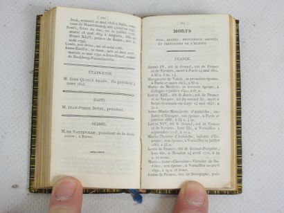 CALENDRIER DE LA COUR pour 1829. Paris, Ledoux-Hérissant,...