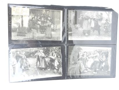 AUVERGNE: 55 postcards of lively village...
