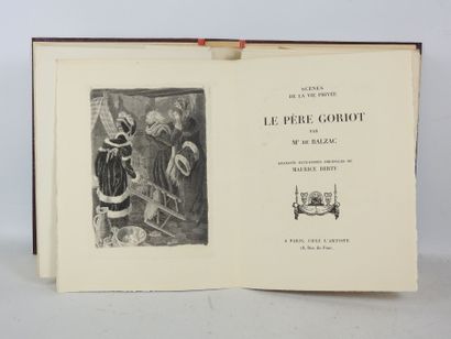 BALZAC. Le Père Goriot. Scène de la vie privé....