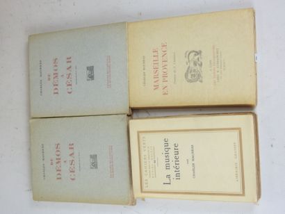 MAURRAS Charles. 10 vols. brochés in-12°...