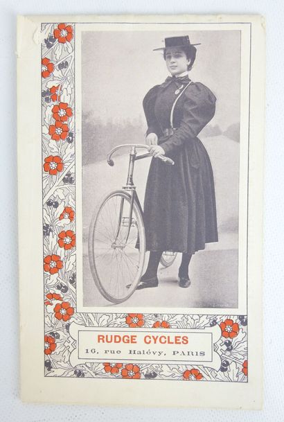 RUDGE CYCLES, 1898 calendar catalog, 12 months...