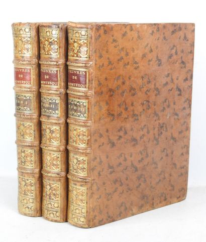 MONTESQUIEU. Oeuvres de Monsieur de Montesquieu....