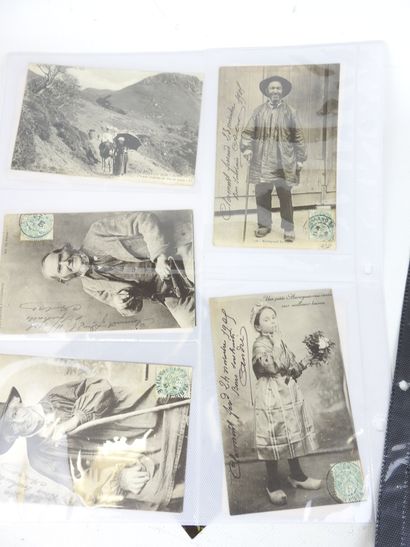 ALSACE - SWITZERLAND: 40 postcards of portraits...