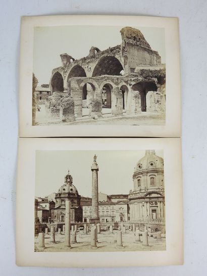 [PHOTOGRAPHIE]. ROME. 10 photographies albuminées...