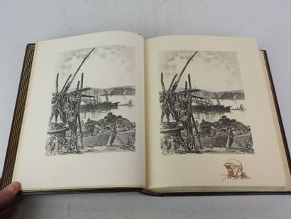 MAURRAS charles. L'Etang de Berre. Lithographies...