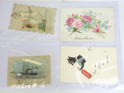 FANTAISIE: Approx. 150 fancy postcards, including...