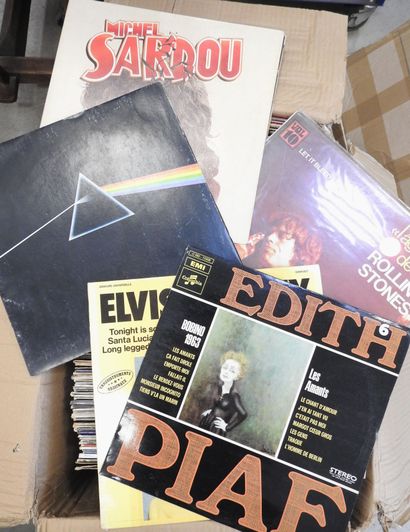 VINYLES : Environ 100 33 tours de variétés...