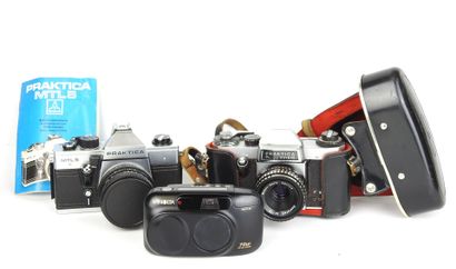 3 CAMERAS including PRAKTICA MTL 5 with Pentacon...