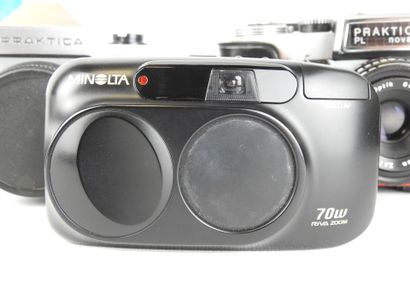 3 CAMERAS including PRAKTICA MTL 5 with Pentacon...