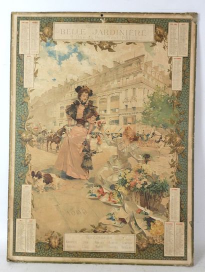 [PUBLICITE - LA BELLE JARDINIERE]. Calendrier...