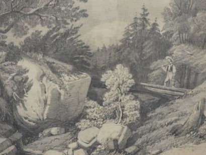 20th century FRENCH SCHOOL: Landscapes. Two...