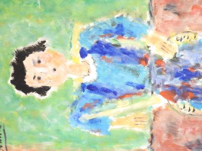 Roland CHANCO (1914-2017): Marjorie. Huile...