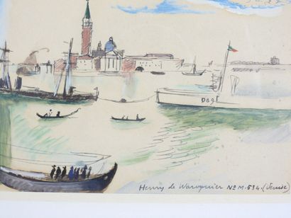 Henry DE WAROQUIER (1881-1970) : Venise....