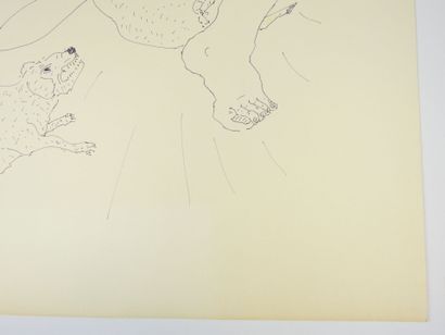Roland CHANCO (1914-2017): Chasseur. Dessin...