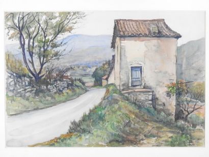 André DUCULTY (1912-1990). Autumn evening...