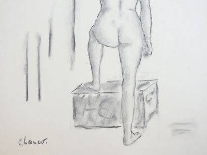 Roland CHANCO (1914-2017): Nu de Valie. Dessin...