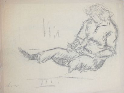 Roland CHANCO (1914-2017): Jeune Fille Lisant....