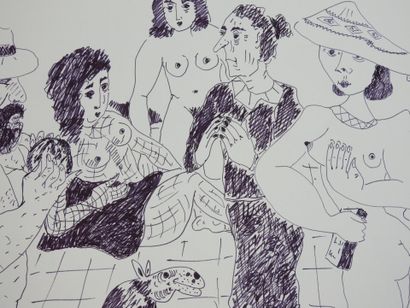 Roland CHANCO (1914-2017): Six Personnages...