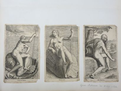 Philippe Galle (1537-1612). 12 estampes de...