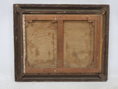 L. DELPUE (XXe) : Rue animée de personnages...