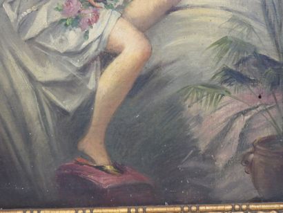 Ecole FRANCAISE du XIXème siècle : Jeune...