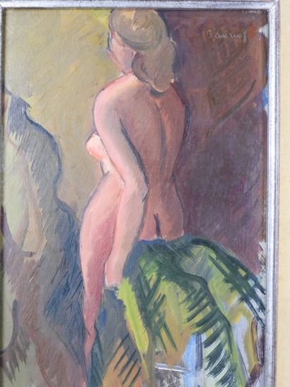 Boris SMIRNOFF (1895-1976) : Nu féminin....