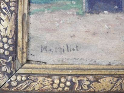 M. MILLET (XXe). Au moulin des Bazins, Bleneau....
