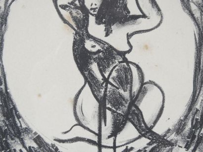 Jean LECORSE (XXe). Le rêve. Estampe. Épreuve...