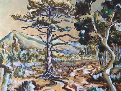 MARCEL DE VALOY (1903-1986): Provencal landscape....