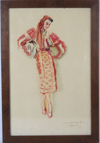 Pierre Laurent BRENOT (1913-1998). L'élégante....
