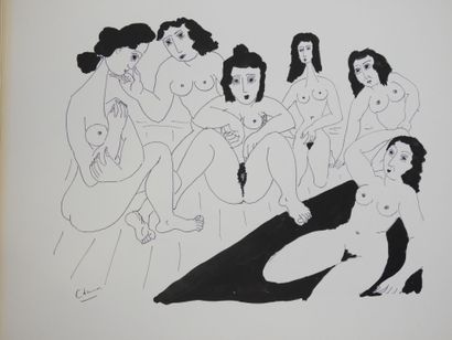 Roland CHANCO (1914-2017): Le Filles. Dessin...