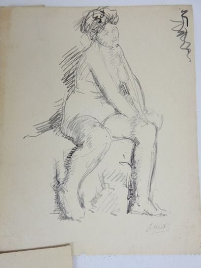 ALBUM comprenant environ 25 gravures, dessins...